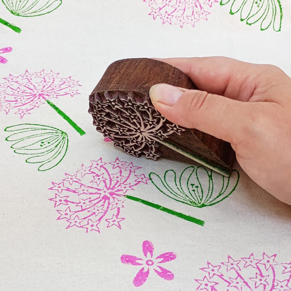 wood block printing textiles